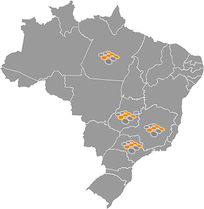 Mapa de Atuação LT-NET